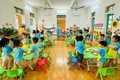 Giáo dục lễ giáo thông qua hoạt động ăn uống tại Trường Mầm non Hải Tân